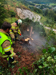 Waldbrand nahe der Hahnhütte